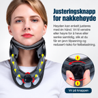 Justerbar nakkestøtte med trekk- og strekkfunksjon