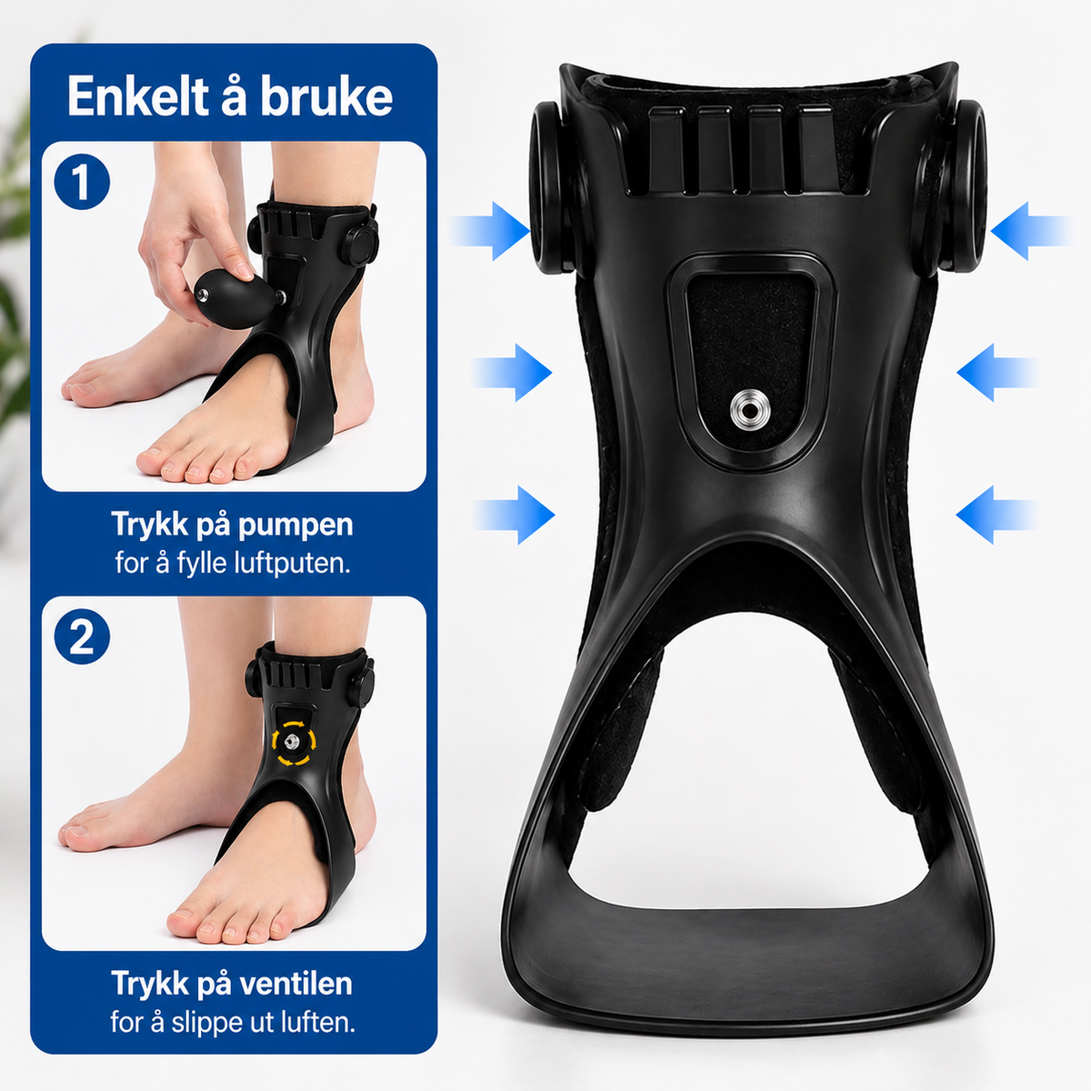Ankelstøtte ved Droppfot & Ortose