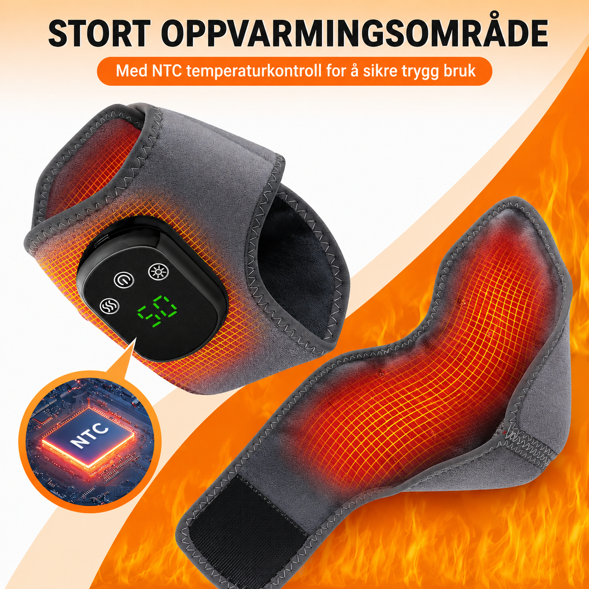 Varmende Massasjebånd for Fot