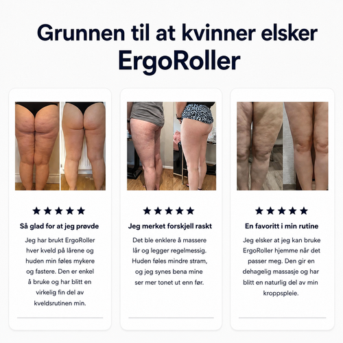 Elektrisk massasjerulle med vibrasjon for kropp og muskler