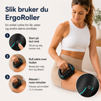 Elektrisk massasjerulle med vibrasjon for kropp og muskler