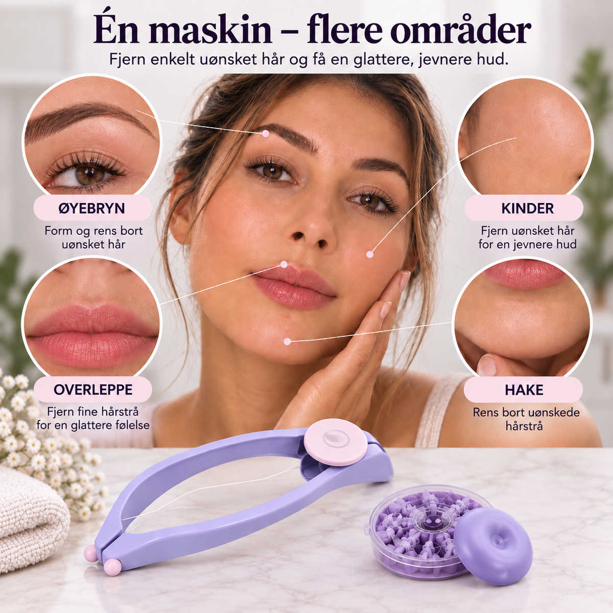 SilkyFace™ Trådepilator for ansiktet