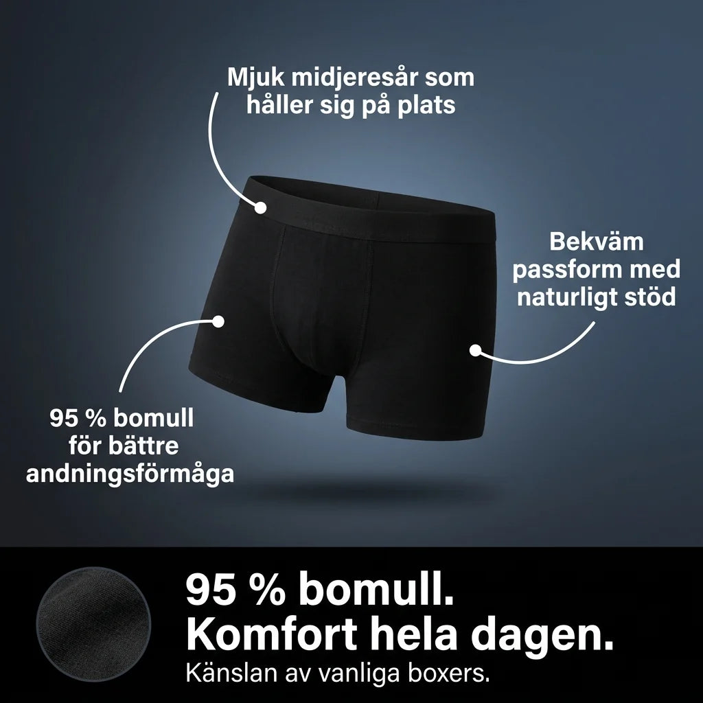 TryggBoxer™ Ekstremt Absorberende Boxershorts