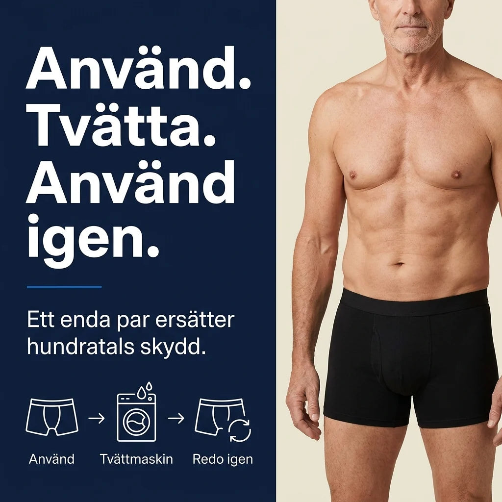 TryggBoxer™ Ekstremt Absorberende Boxershorts